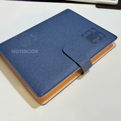 mẫu sổ da cao cấp dập chìm logo heo yeu cầu