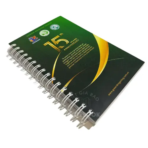 In sổ tay theo yêu cầu giá rẻ tại tphcm loại sổ tay lò xo A6