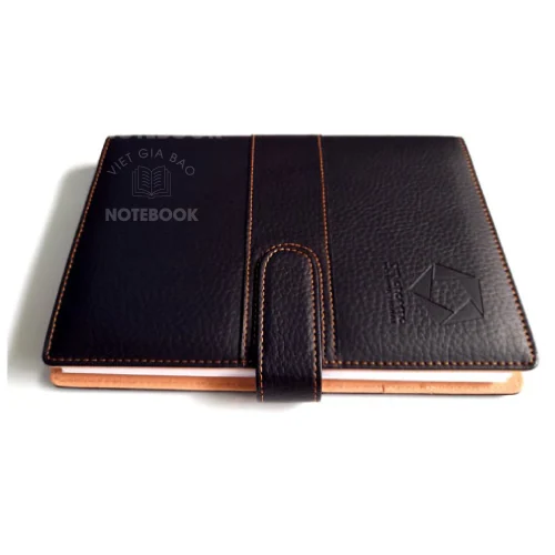 sổ tay bìa da simili dập chìm logo theo yêu cầu