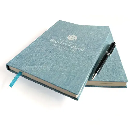 Sổ vải linen quà tặng xu hướng xanh