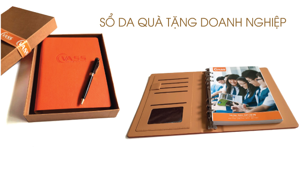 đặt sổ tay bìa da làm quà tặng doanh nghiệp số lượng lớn