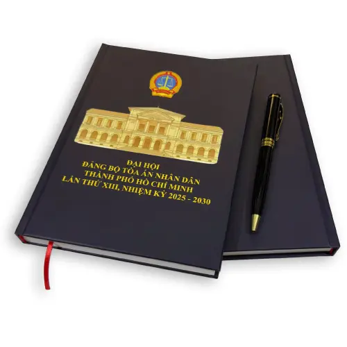 Sổ bìa cứng bằng giấy dán gáy