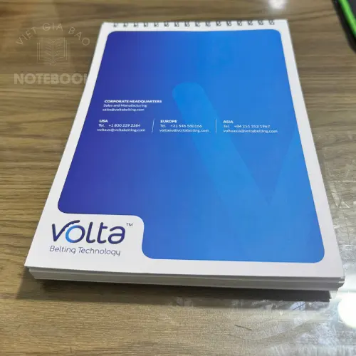 Sổ lò xo bìa cứng in UV logo
