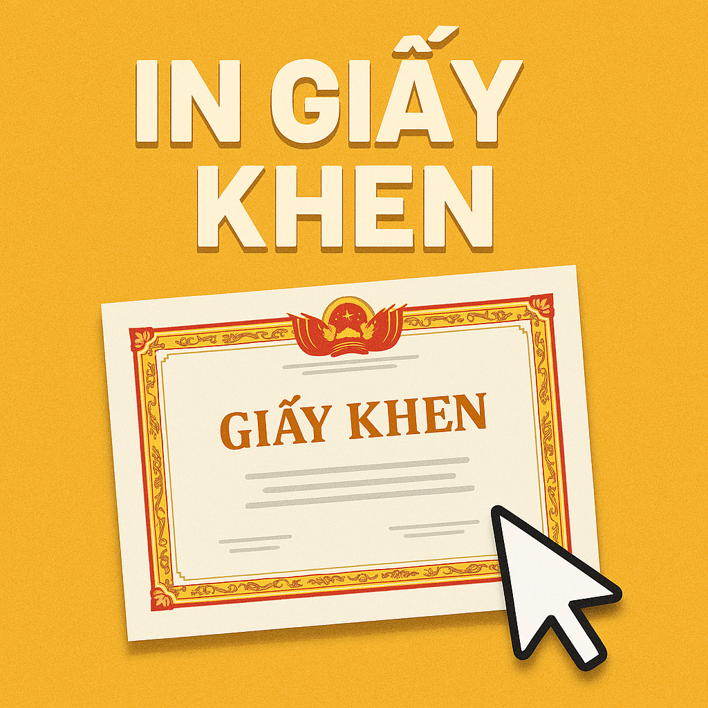 in giấy khen lấy liền tại tphcm & hà nội