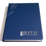 sổ bda bìa cứng keo gáy da pu ép kim