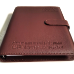 sổ da còng ép chìm thông tin công ty