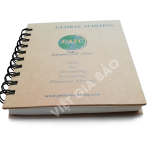 in sổ tay bìa kraft cứng