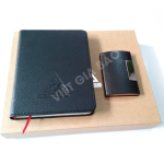 quà tặng doanh nghiệp sổ da hop name card và hộp đựng