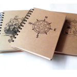 sổ bìa cứng giấy kraft gáy lò xo