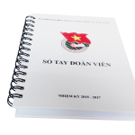 in sổ tay đoàn viên bìa cứng
