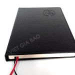 sổ keo gáy ép logo kích thước A5