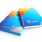 in sổ tay lò xo bìa bồi từ giấy ivory