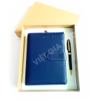 bộ sổ da quà tặng bìa còng A6