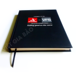 sổ bìa cứng bằng giấy in thương hiệu logo công ty