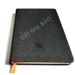 in sổ tay bìa da pu ép lún