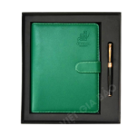 bộ sổ da có hộp đựng dập chìm logo