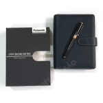 2. Sổ bìa da sang trọng in logo thương hiệu