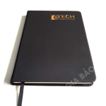 sổ da PU gáy keo ép kim