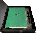 bộ sổ da quà tặng theo yêu cầu da PU dập chìm logo