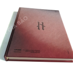 sổ giấy kraft trắng ép kim