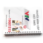 sổ tay lò xo bìa mền VTV Card