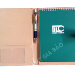 sổ tay lò xo bìa da sổ tay lò xo bìa da