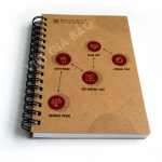 in sổ tay lò xo bìa mềm loại bìa làm từ giấy kraft