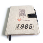 sổ tay bìa vải canvas có quai gài