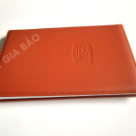 sổ da B5 may chỉ ép chìm logo