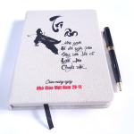 sổ bọc vải in logo