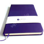 in sổ da logo ép chìm