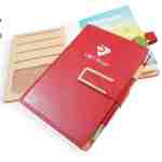 in sổ tay bộ sổ da A6 bao gồm sổ tay da PU cao cấp nỏ gọn kèm bút kim loại khắc laser theo yêu cầu làm sổ tay theo yêu cầu