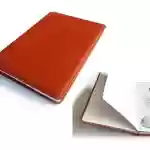 sổ tay in logo REE bìa da may chỉ không bung gáy